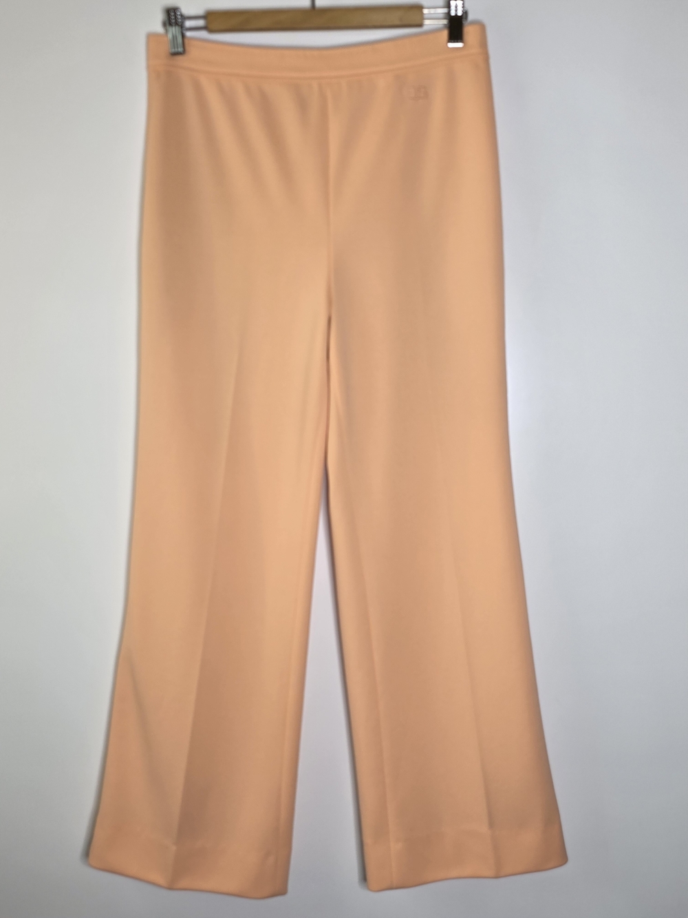 Vintage 1950s Givenchy Sport Peach/Coarl Wide-Leg Women's stretchy retro Pants